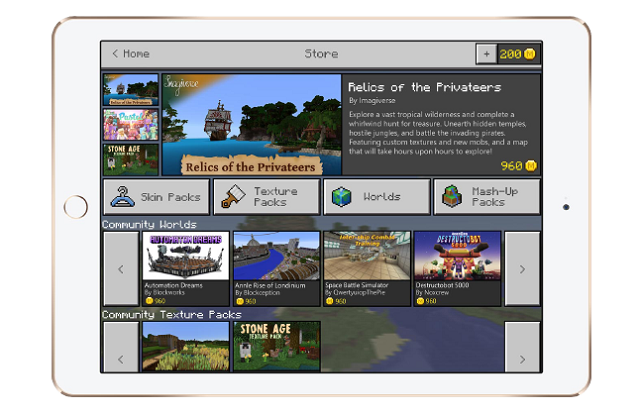 Minecraft launching a marketplace