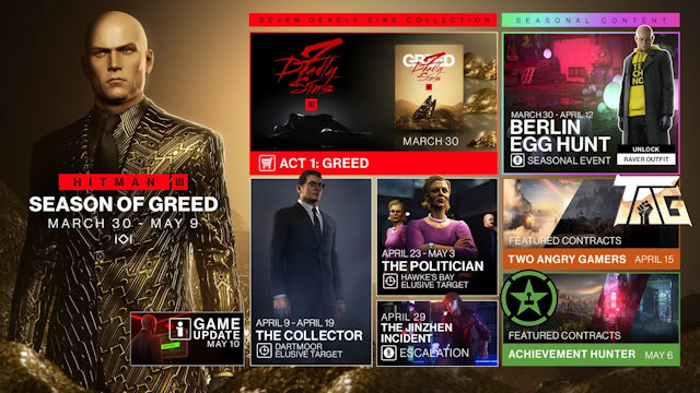 HITMAN 3 releases Season of Greed roadmap