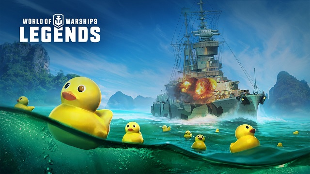 World of Warships: Legends invaded by rubber duckies